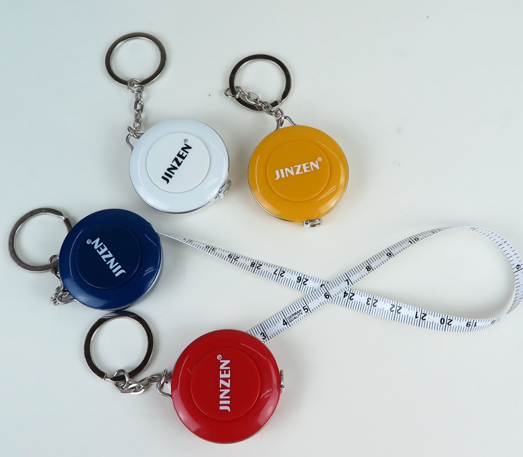 Combination springloaded tape measure as key ring, per 1 pce. tape02